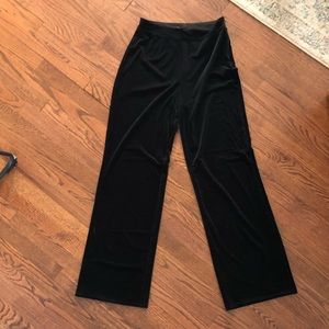 NBD black velvet pants